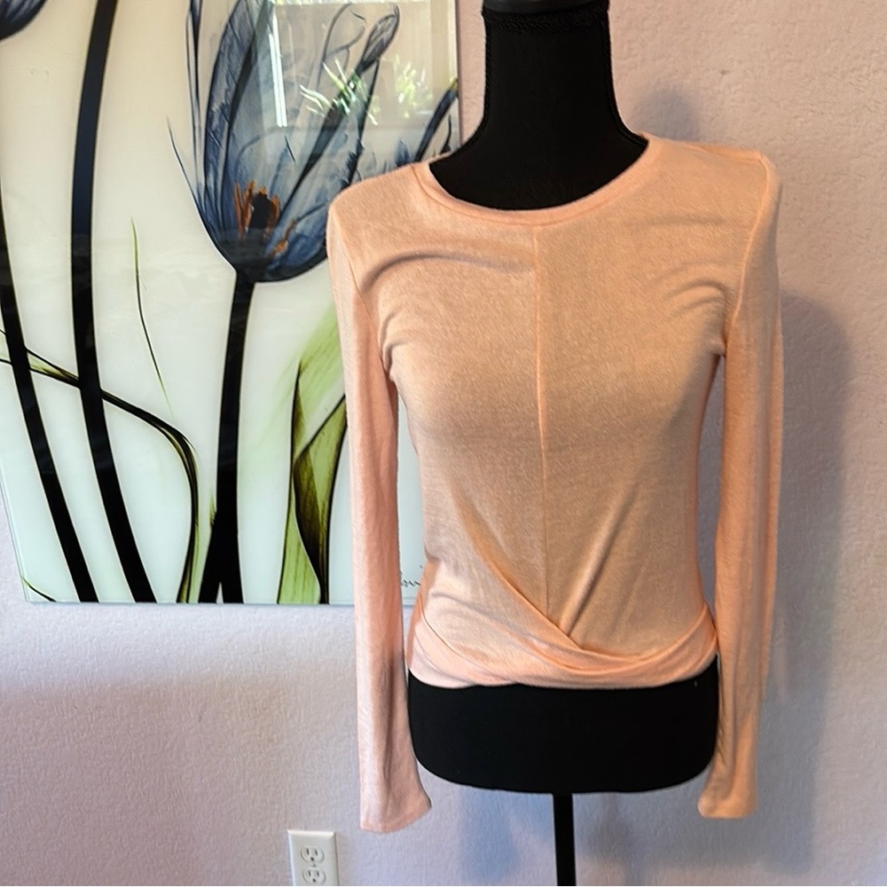 Peach Long Sleeve Women's Top